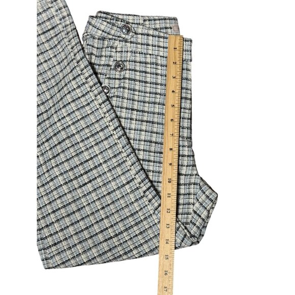 NEW BCBGeneration Womens XS Plaid Blue/Black/White Trousers Straight Dress Pants - Picture 8 of 12
